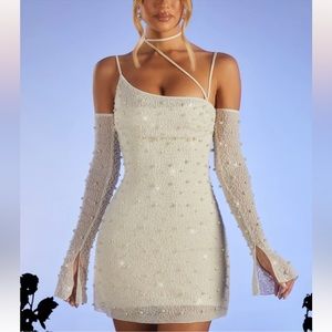 Oh Polly Ivory SOHO mini dress NWT